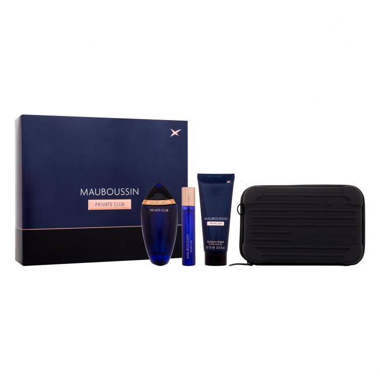 Mauboussin Private Club Geschenkset Eau de Parfum  100 ml + Eau de Parfum  20 ml + Duschgel 90 ml + kleine Crossbody Tasche