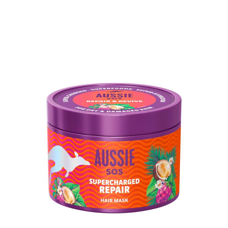 Aussie SOS Supercharged Repair Hair Mask Haarmaske für Frauen 500 ml