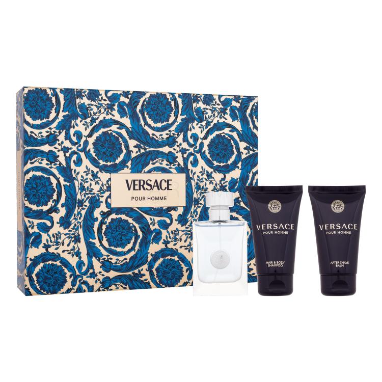 Versace Pour Homme SET2 Geschenkset Eau de Toilette 50 ml + Duschgel 50 ml + After Shave Balsam 50 ml