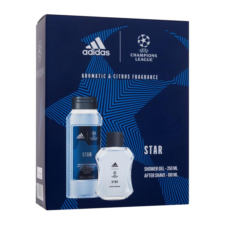 Adidas UEFA Champions League Star Geschenkset Rasierwasser 100 ml + Duschgel 250 ml