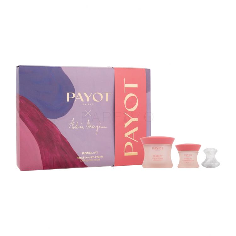 PAYOT Roselift Lifting Cares Ritual x Andréa Mongénie Geschenkset Gesichtscreme Roselift Lifting Cream 50 ml + Augencreme Roselift Lifting Eye Cream 15 ml + Massage-Stein für das Gesicht