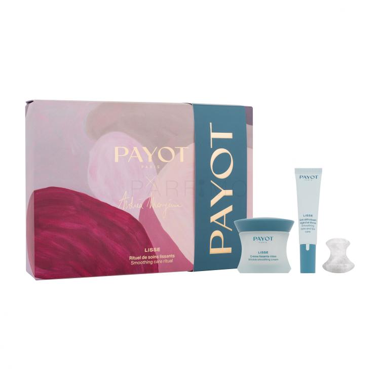 PAYOT Lisse Smoothing Care Ritual x Andréa Mongénie Geschenkset Gesichtscreme Lisse Wrinkle Smoothing Cream 50 ml + Pflege für die Augen- und Lippenkonturen Lisse Smoothing Eyes &amp; Lips Care 15 ml + Massage-Stein für das Gesicht