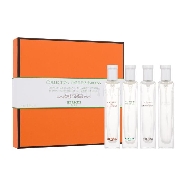 Hermes Un Jardin Collection Geschenkset Eau de Toilette Un Jardin Sur Le Nil 15 ml + Eau de Toilette Le Jardin de Monsieur Li 15 ml + Eau de Toilette Un Jardin a Cythere 15 ml + Eau de Toilette Un Jardin Sur La Lagune 15 ml