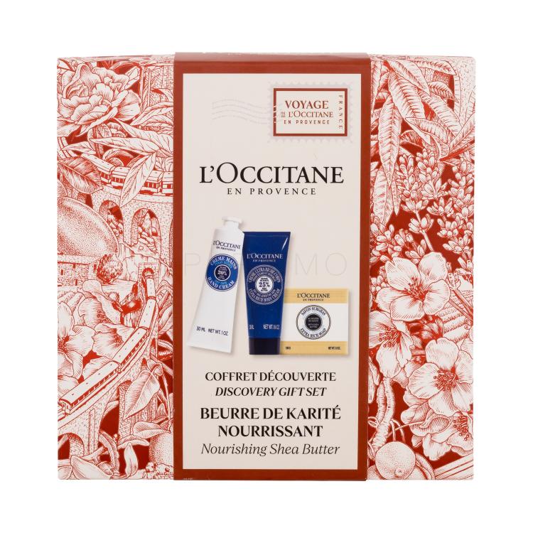 L&#039;Occitane Shea Butter Discovery Gift Set Geschenkset Handcreme Shea Butter Hand Cream 30 ml + Körpercreme Shea Butter Ultra Rich Body Cream 20 ml + Feste Seife Shea Milk Extra Rich Soap 100 g