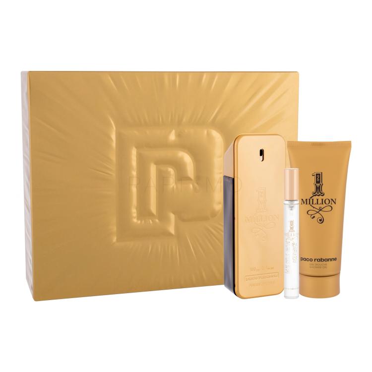 Paco Rabanne 1 Million Geschenkset Edt 100 ml + Duschgel 100 ml + Edt 10 ml