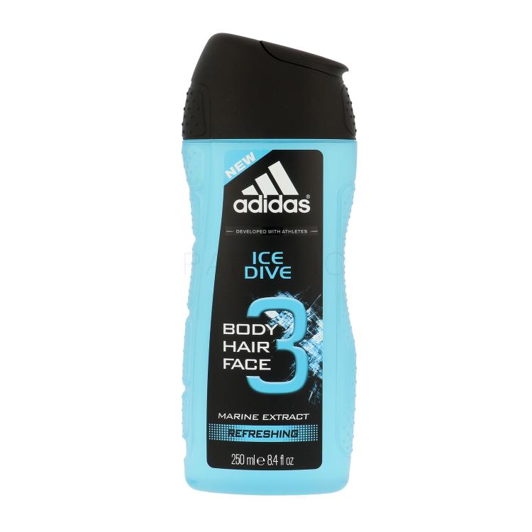 Adidas Ice Dive 3in1 Duschgel für Herren 250 ml