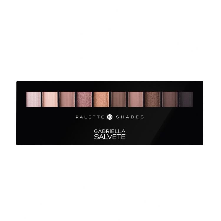 Gabriella Salvete Palette 10 Shades Lidschatten für Frauen 12 g Farbton  02 Nude