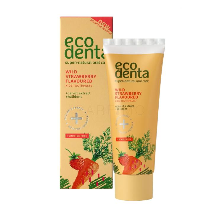 Ecodenta Toothpaste Wild Strawberry Flavoured Zahnpasta für Kinder 75 ml