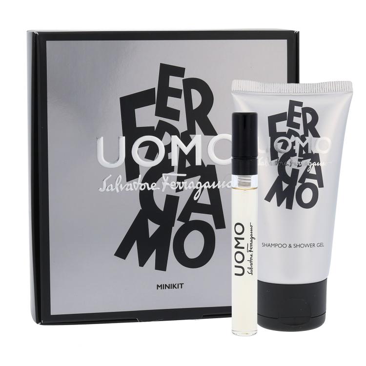 Ferragamo Uomo Geschenkset EDT 5 ml + Duschgel 50 ml