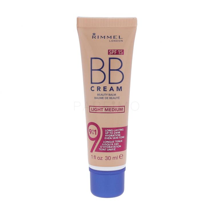 Rimmel London BB Cream 9in1 SPF15 BB Creme für Frauen 30 ml Farbton  Light Medium