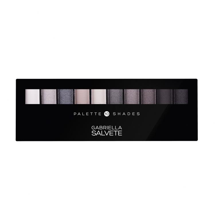 Gabriella Salvete Palette 10 Shades Lidschatten für Frauen 12 g Farbton  03 Grey