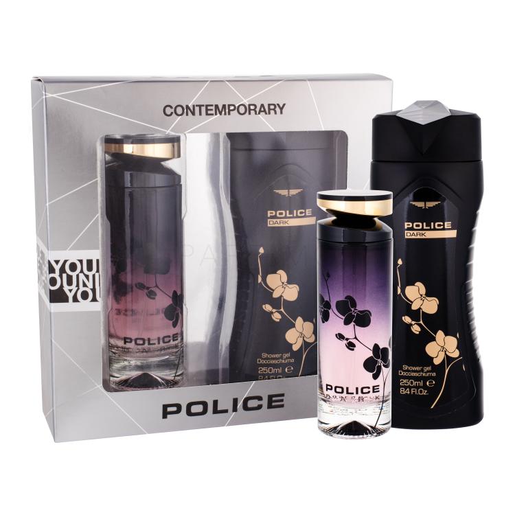 Police Dark Women Geschenkset Edt 100 ml + Duschgel 250 ml