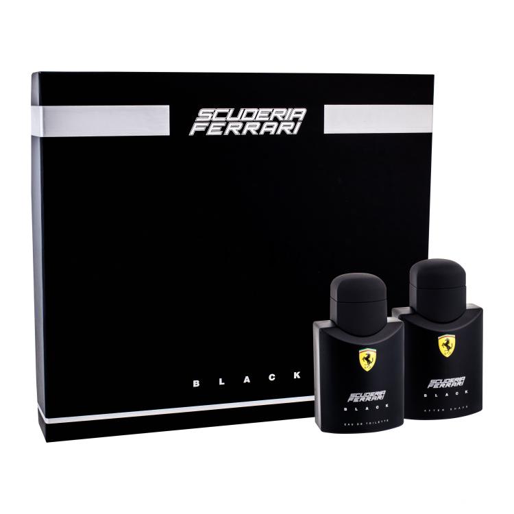 Ferrari Scuderia Ferrari Black Geschenkset Edt 75 ml + Aftershave Wasser 75 ml