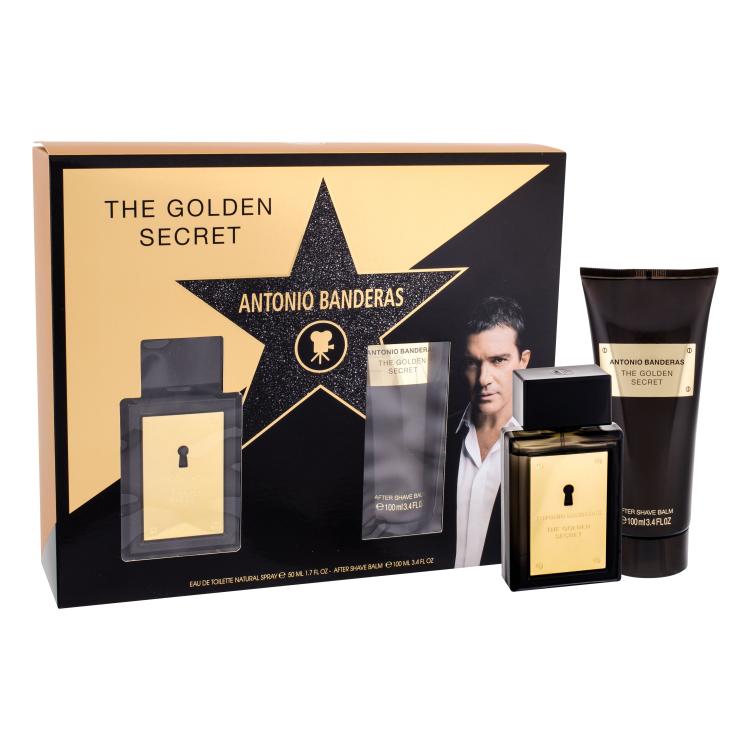 Banderas The Golden Secret Geschenkset Edt 50 ml + Aftershave Balsam 100 ml